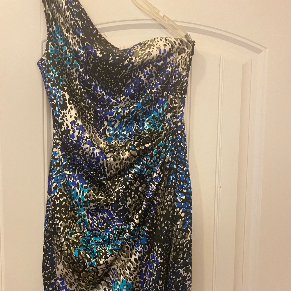 Maggy London One Shoulder Knee Length Dress